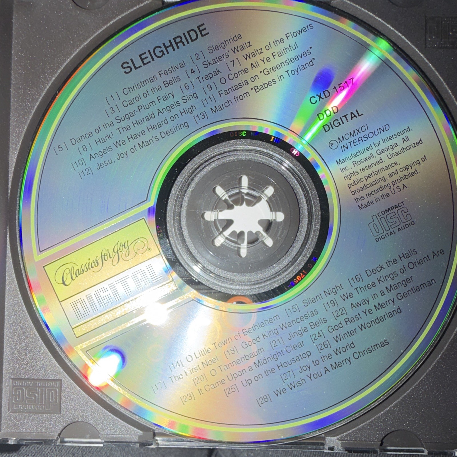 Classics for You – Sleighride CD (1990) Intersound CXD 1517 DDD Holiday