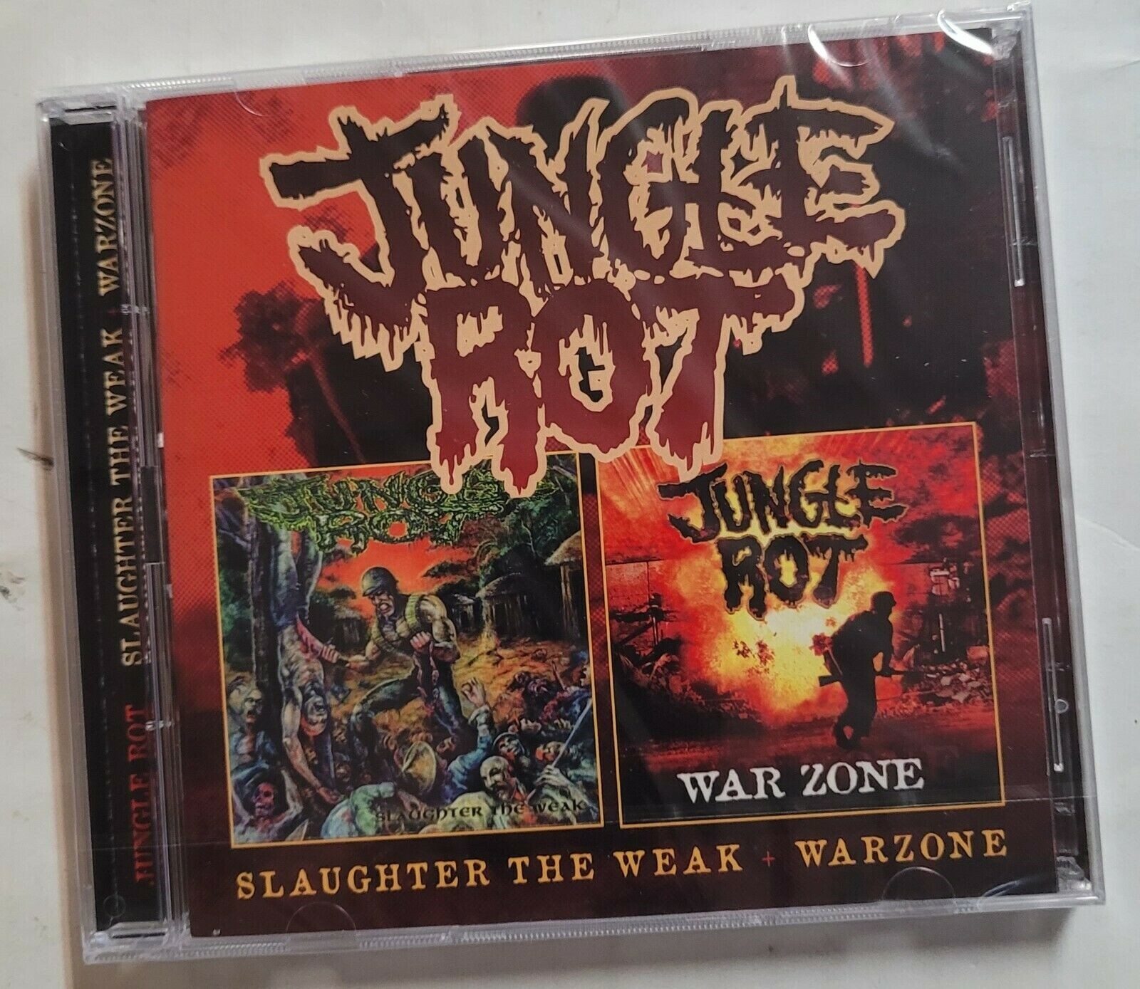Jungle Rot Slaughter The Weak + Warzone 2 CD New