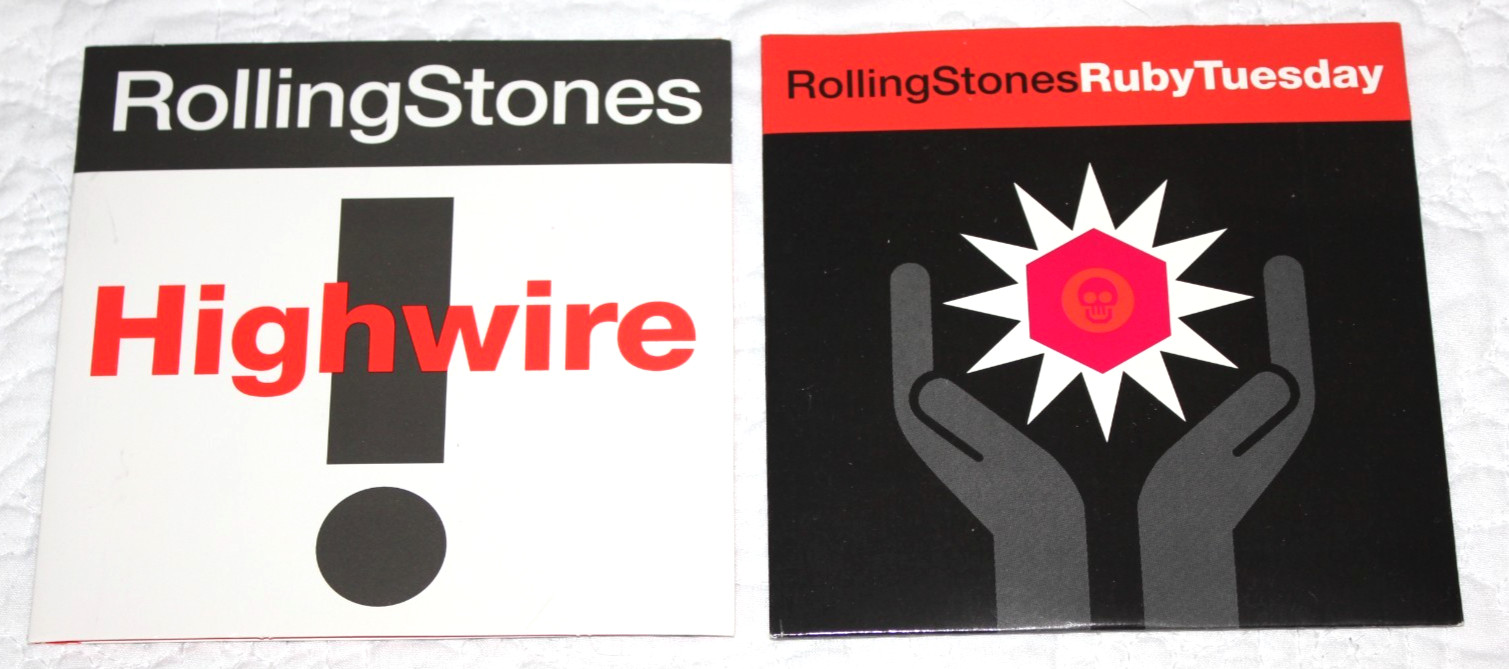 THE ROLLING STONES – Ruby Tuesday +2 / Highwire +2 (2 x UK CD EP’s)