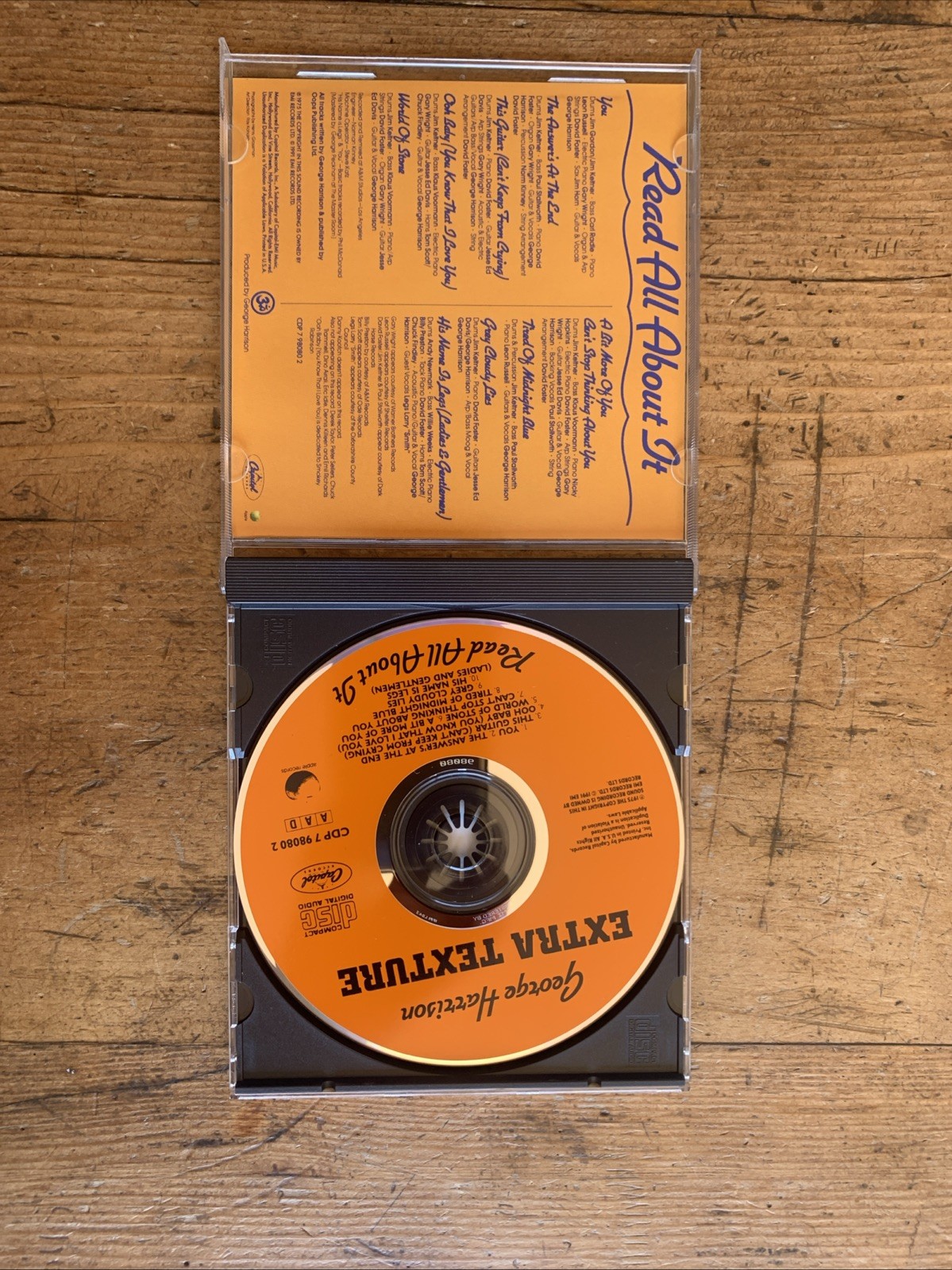 George Harrison Extra Texture CD, Capitol Records Good Condition Fast Shipping
