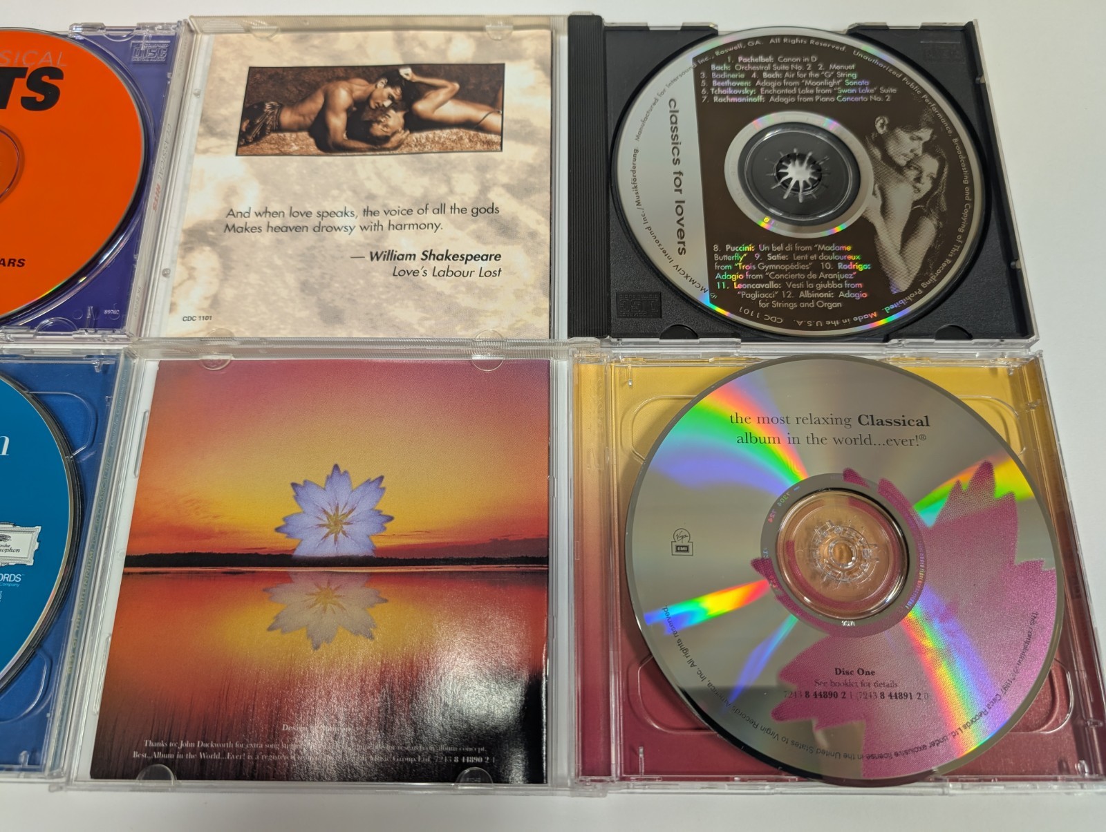 CLASSICAL 4 CD LOT: Top 40 Hits – Most Relaxing – As Seen On TV Hits For Lovers