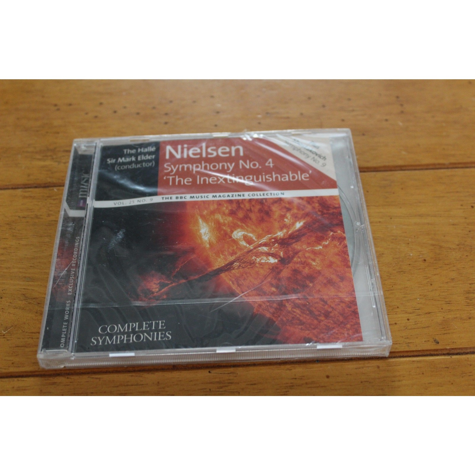 Nielsen Shostakovich CD Symphony No. 4 Inextinguishable No. 9 Halle BBC Sealed