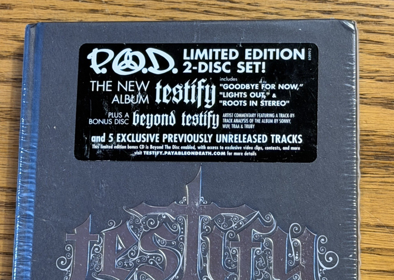 P.O.D. TESTIFY+BEYOND TESTIFY LIMITED EDITION 2-Disc Booklet Set NEW SEALED RARE