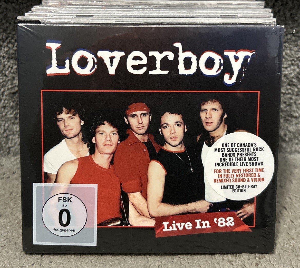 Loverboy Live In ’82 CD + Blu-Ray Digipak Limited Edition Germany NEW Sealed