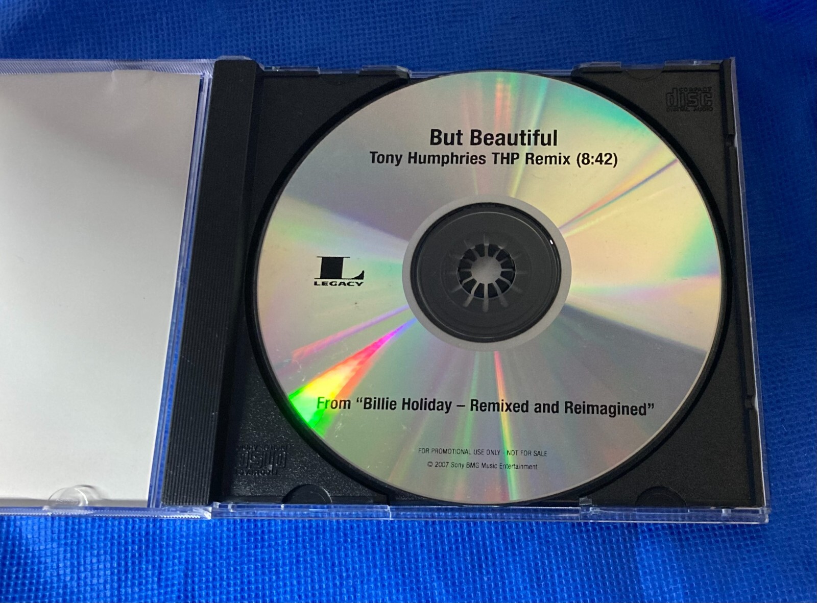 BILLIE HOLIDAY “But Beautiful” PROMO CD Tony Humphries THP REMIX House 2007 SONY