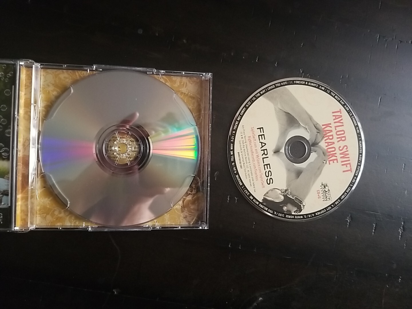 Fearless Karaoke by Taylor Swift (CD, 2009) 2 Disc CD/DVD Combo CD +G