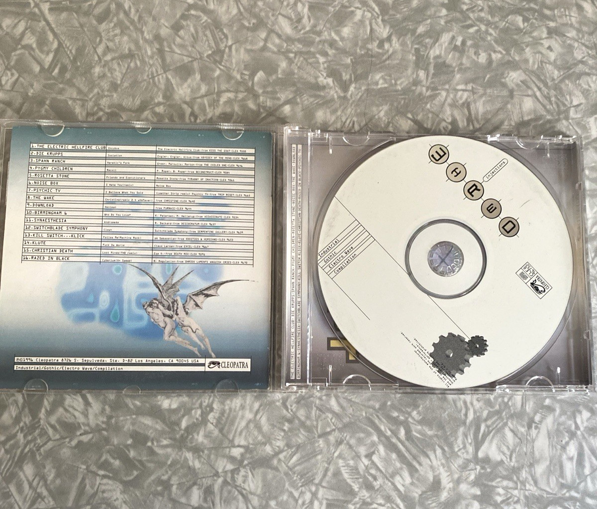 Wired Injections Industrial/Gothic/Electro Wave 1996 CD Lenticular Cover