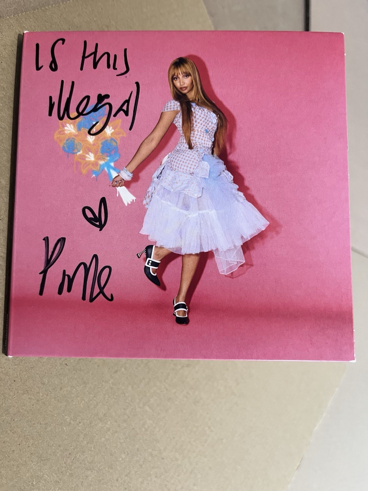 PERSONALLY SIGNED Pinkpantheress “Fancy Some More?” CD “Is this illegal?” lyric