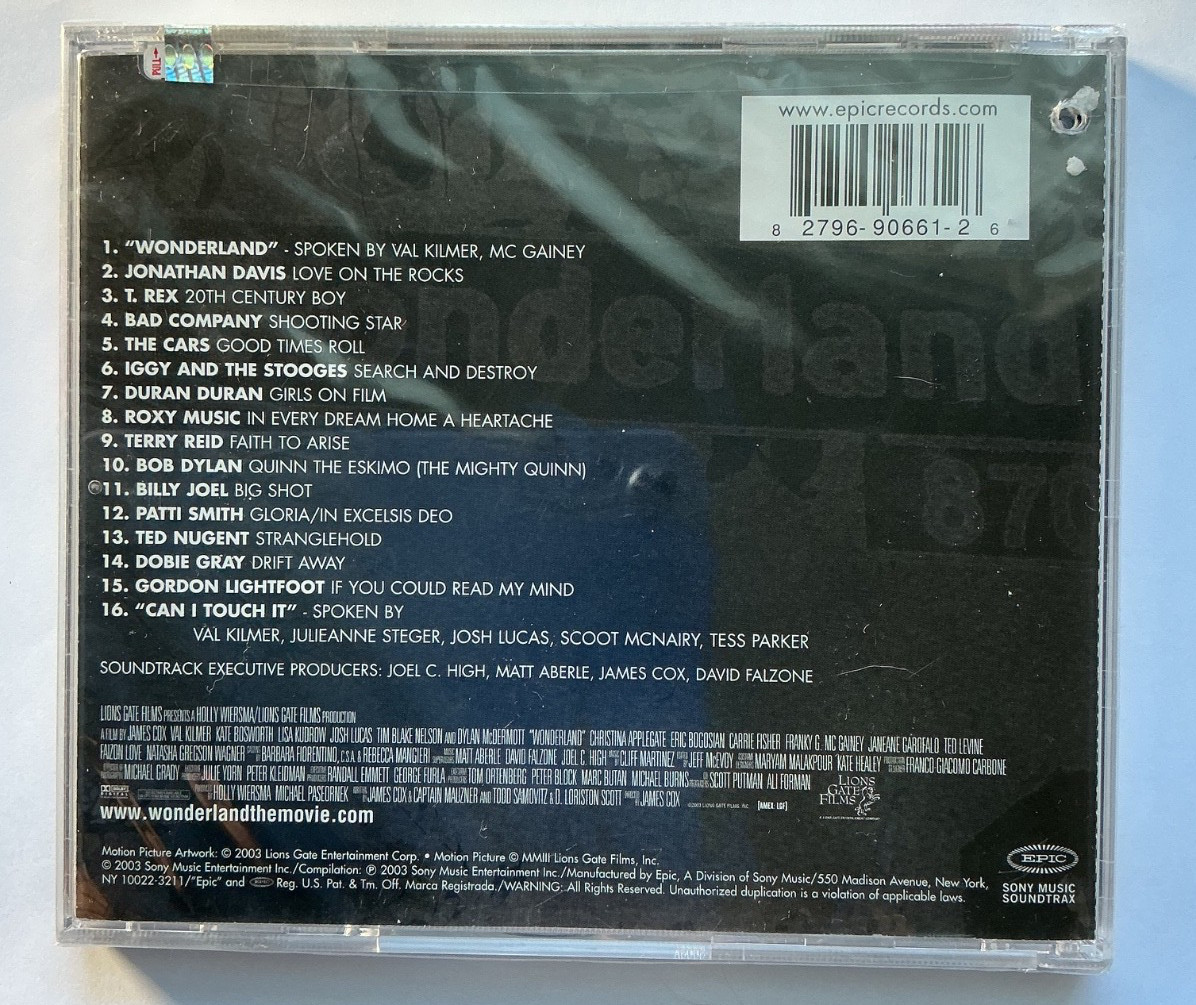 Wonderland (Original Soundtrack) [New CD] 16 TRACKS
