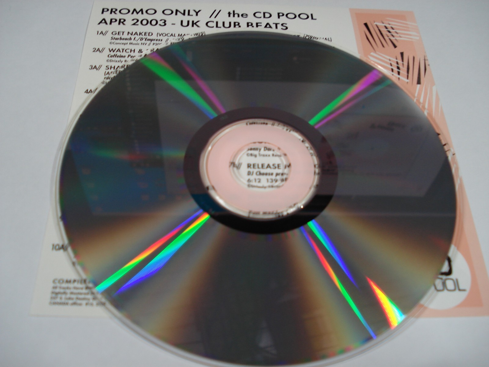 Promo Only UK Club Beats April 2003 DiscA and DiskB – CD