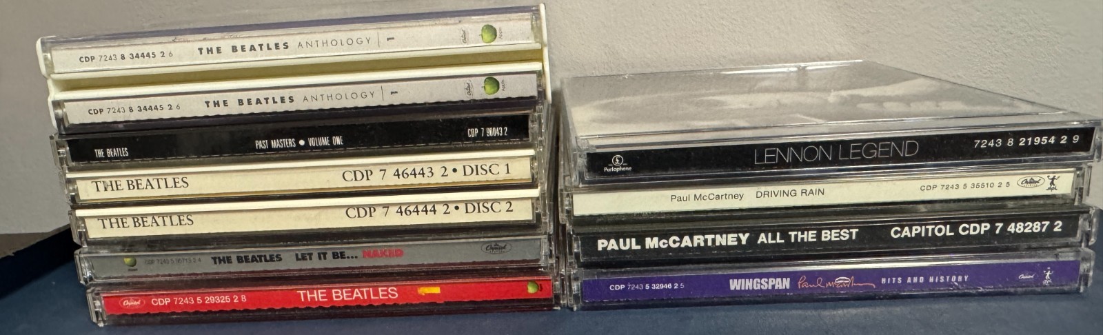 Beatles John Lennon Paul McCartney Wings CD Lot Anthology White Album Let It Be