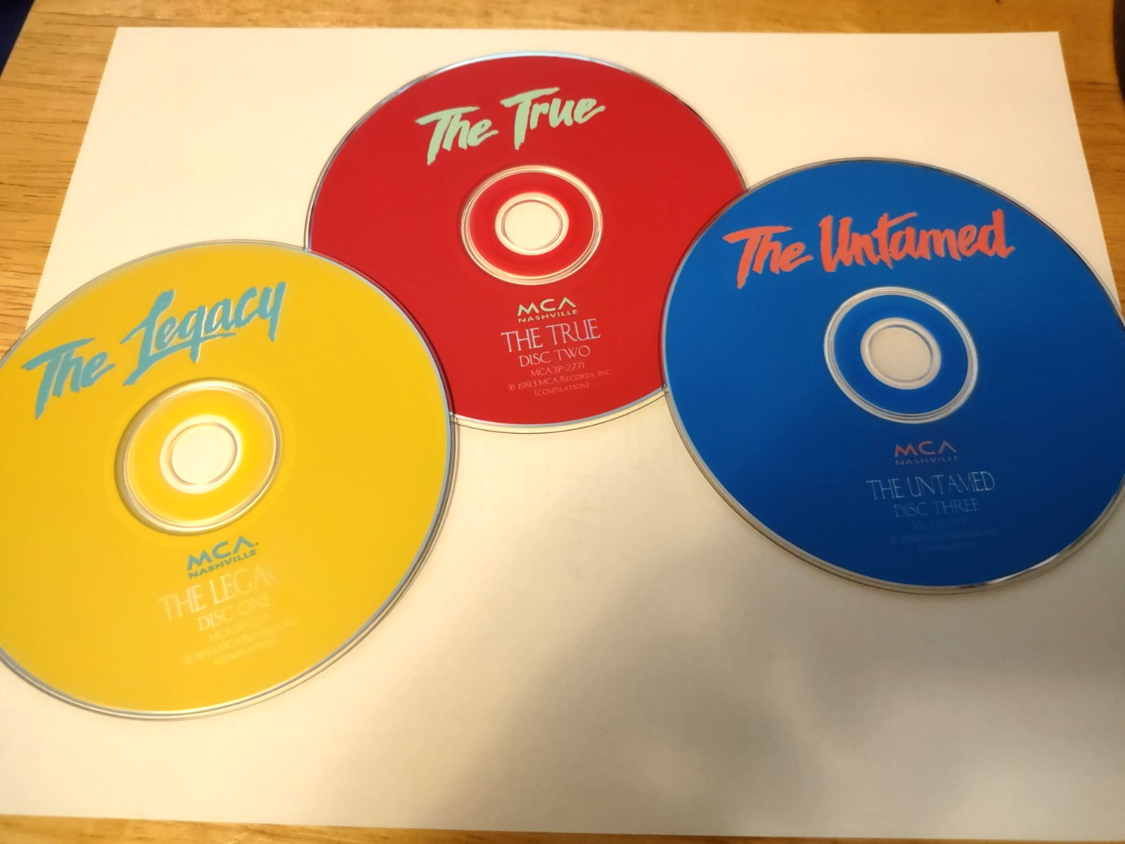 Various “The Legacy, The True & The Untamed” 3CD MCA Nashville 1993 Promotional