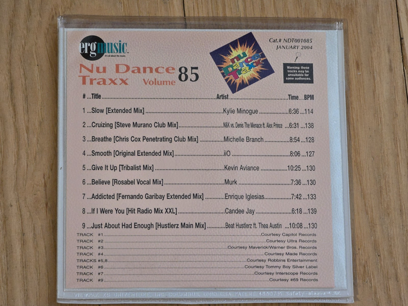 BONUS ~ ERG Nu Dance Traxx CD, Volume 85 & Nu Import Traxx Volume 6 ~ MINT
