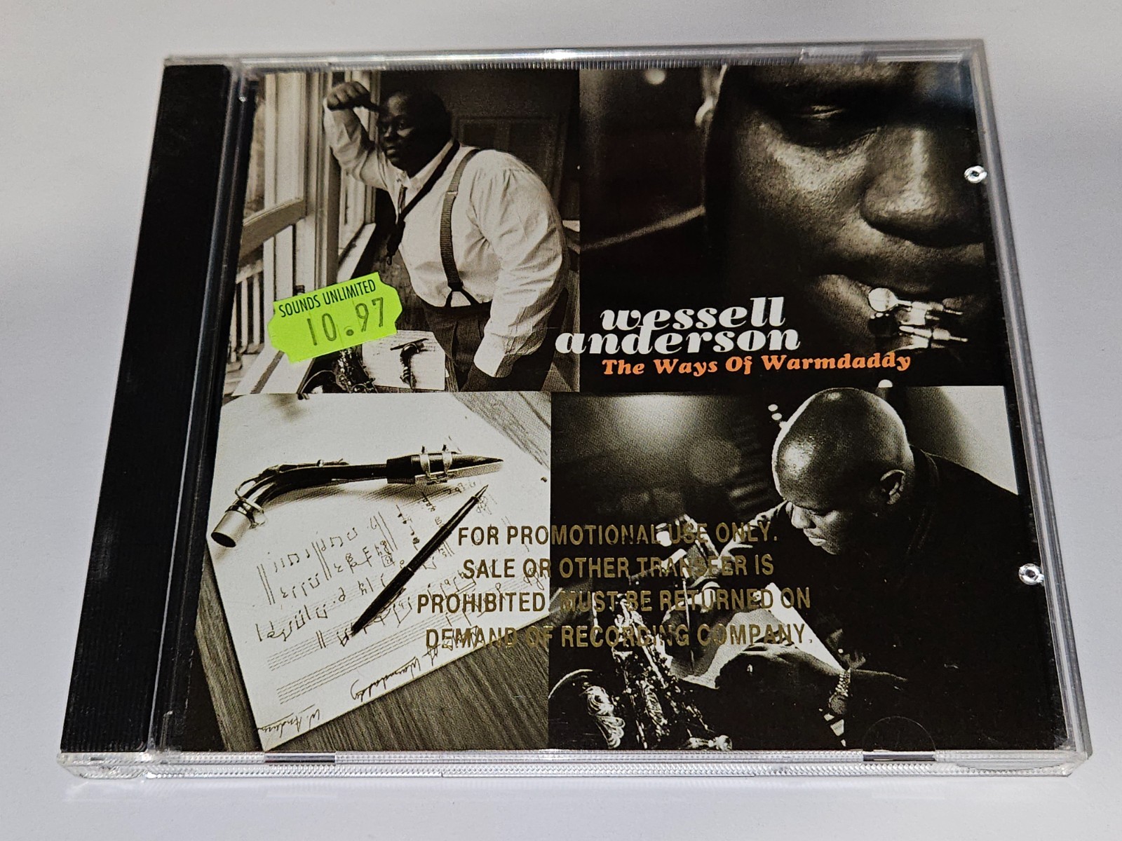 Wessell Anderson “The Ways of Warmdaddy” CD 8 Songs 1996 Atlantic Jazz