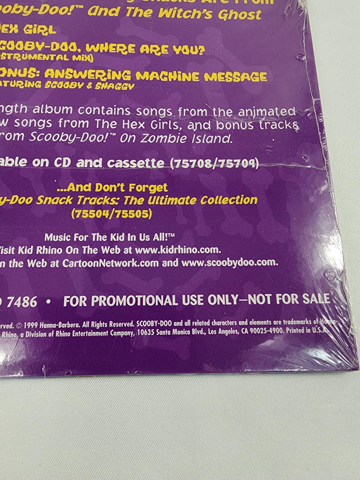 Scooby-Doo and The Witch’s Ghost CD 1999 RHINO Promotional CD Sampler New Rare