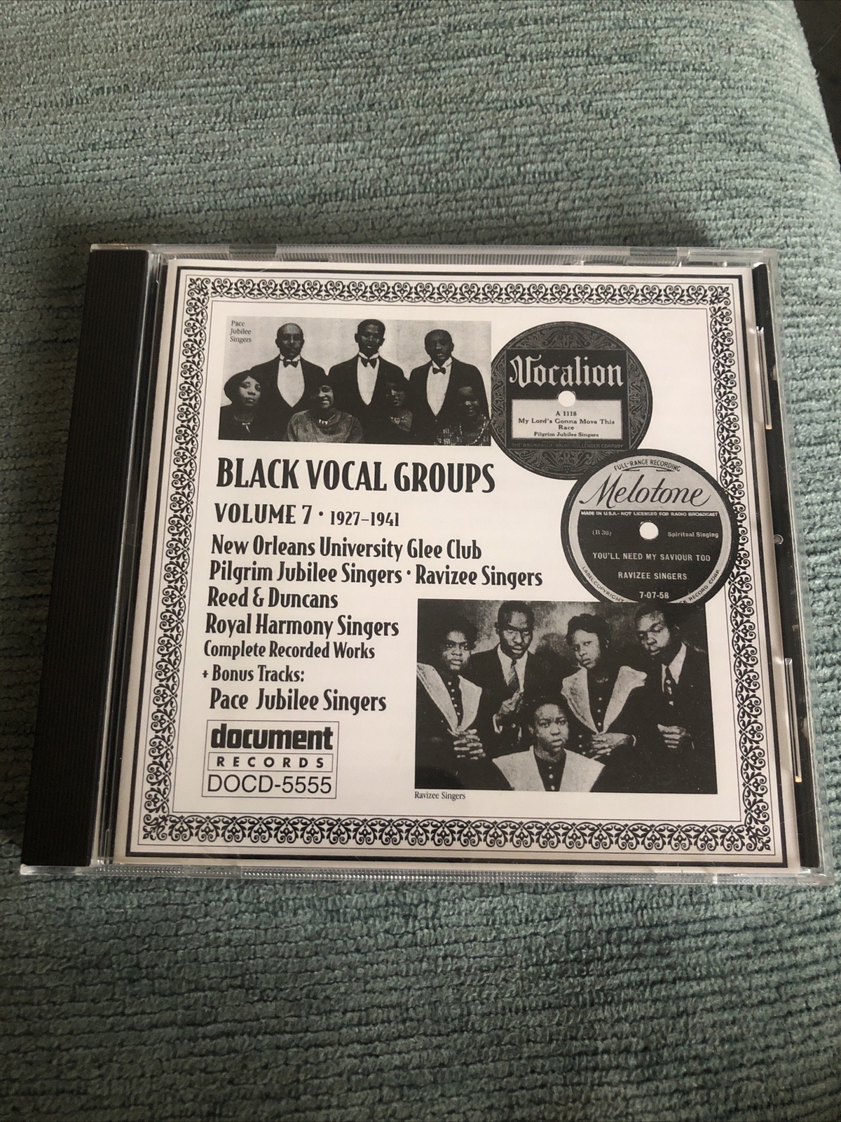 V/A-Black Vocal Groups V.7-CD-VG+-Very Rare, OOP-(Document 5555)-Free Shipping