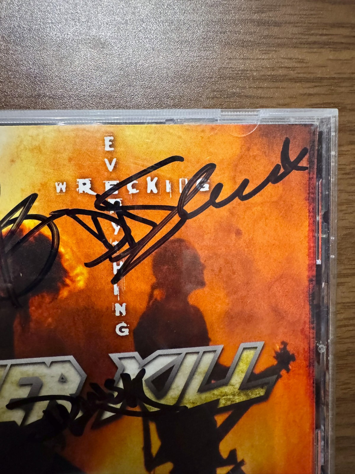 Overkill Wrecking Everything Live Signed CD Autographed Blitz DD Verni – Thrash
