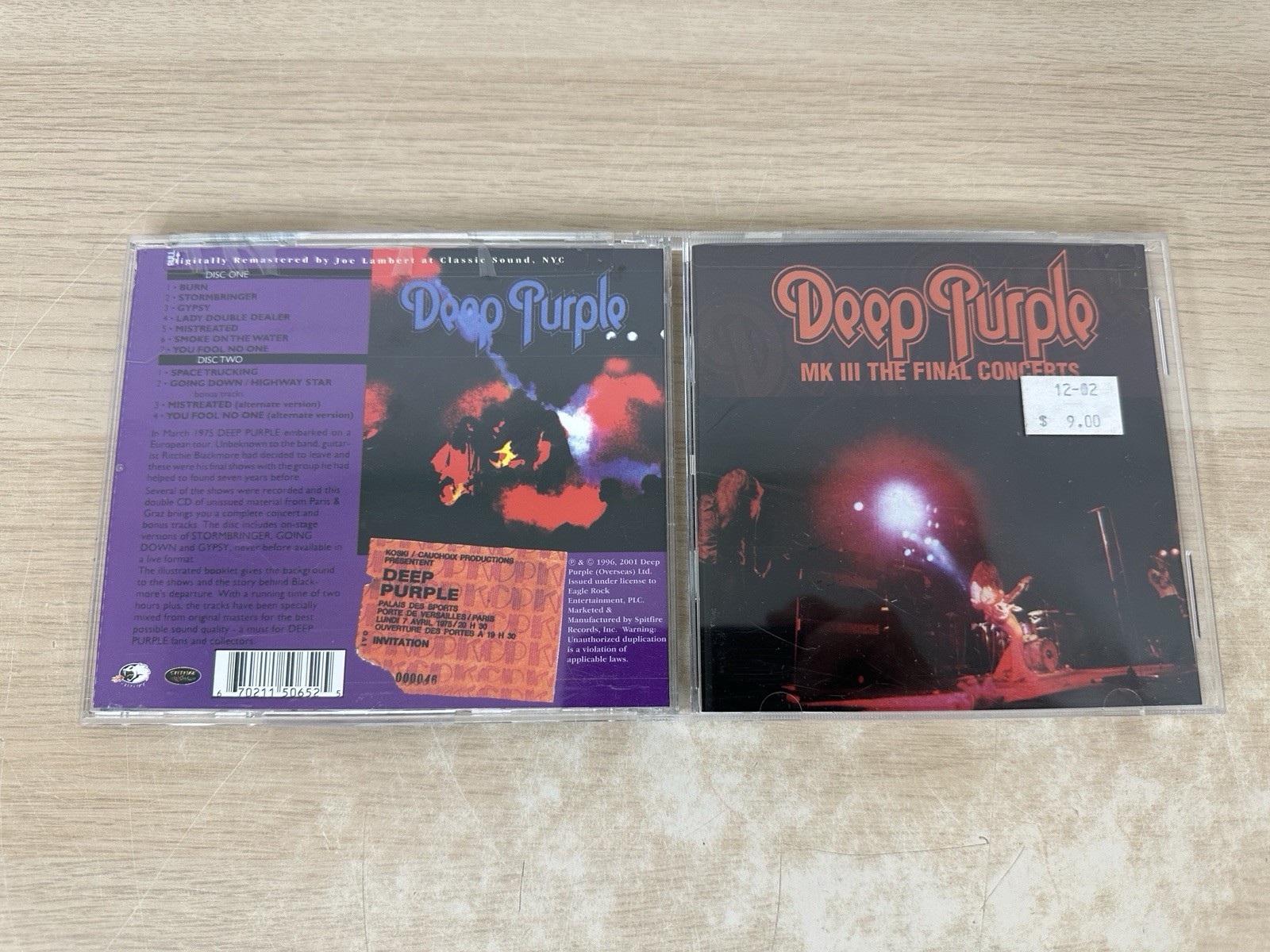 Deep Purple – MK III MK3: The Final Concerts – 2 CD Spitfire Masters Series 2001
