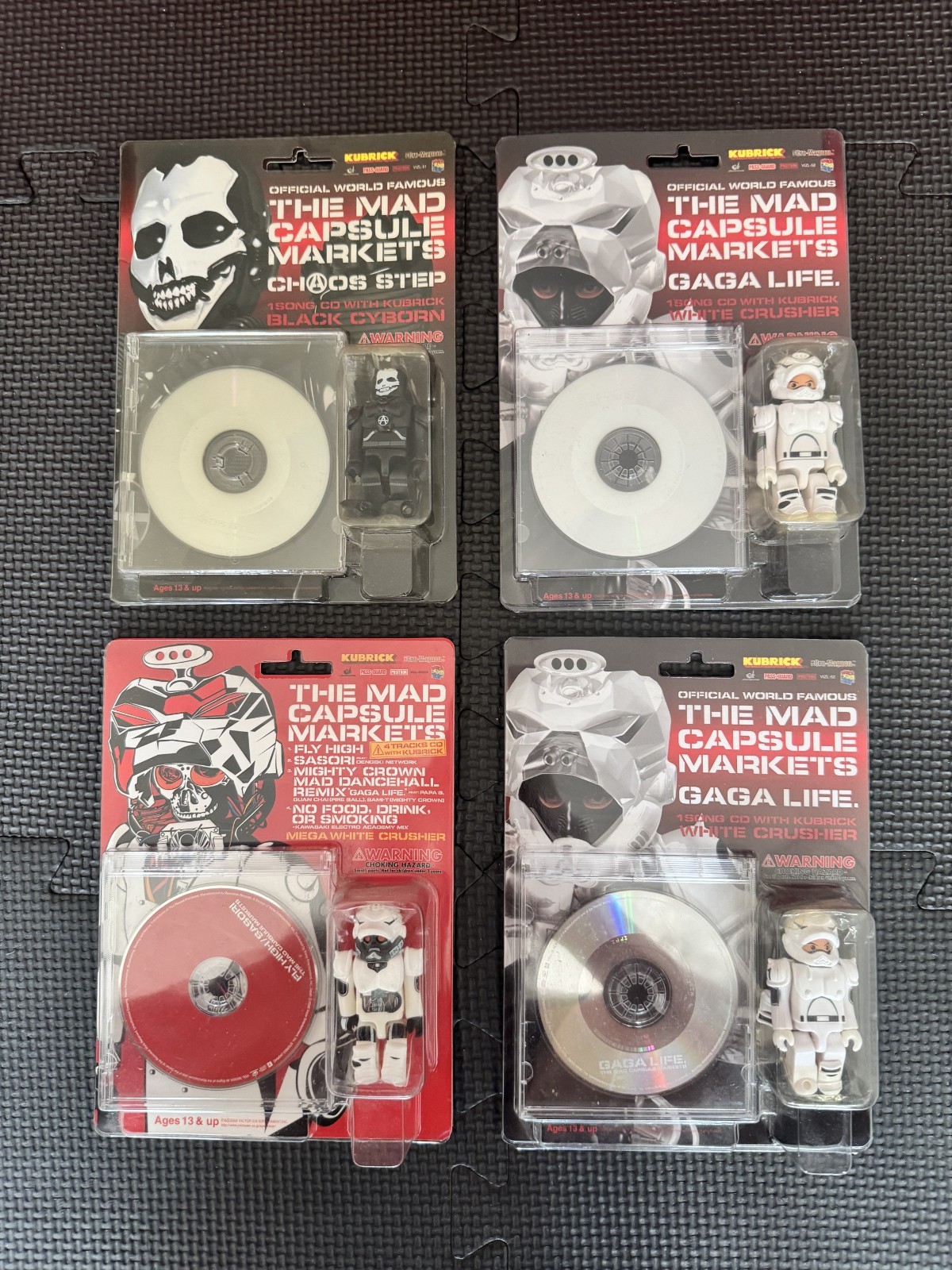 MAD CAPSULE MARKETS 4 x Mini CD Singles and Kubrik Chaos Step Gaga Life Fly High
