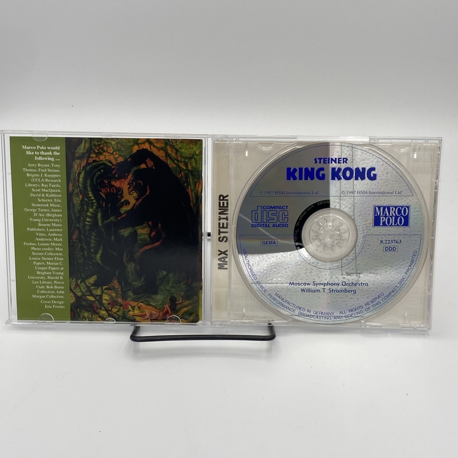Max Steiner’s Original King Kong: The Complete 1933 Film Score (CD, 1997)