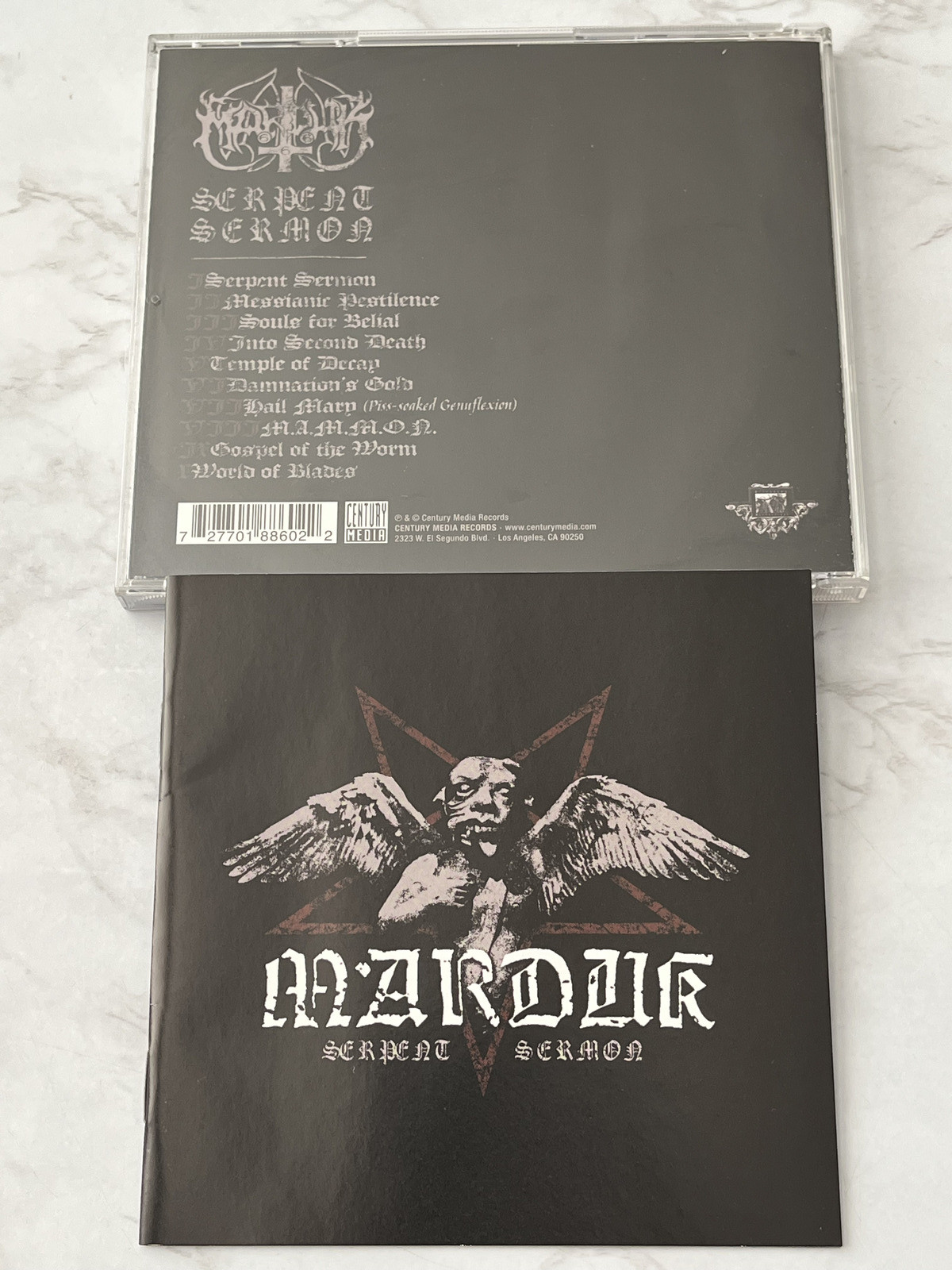 Marduk Serpent Sermon CD ORIGINAL 2012 Century Media 8860-2 Behemoth, Nile RARE!