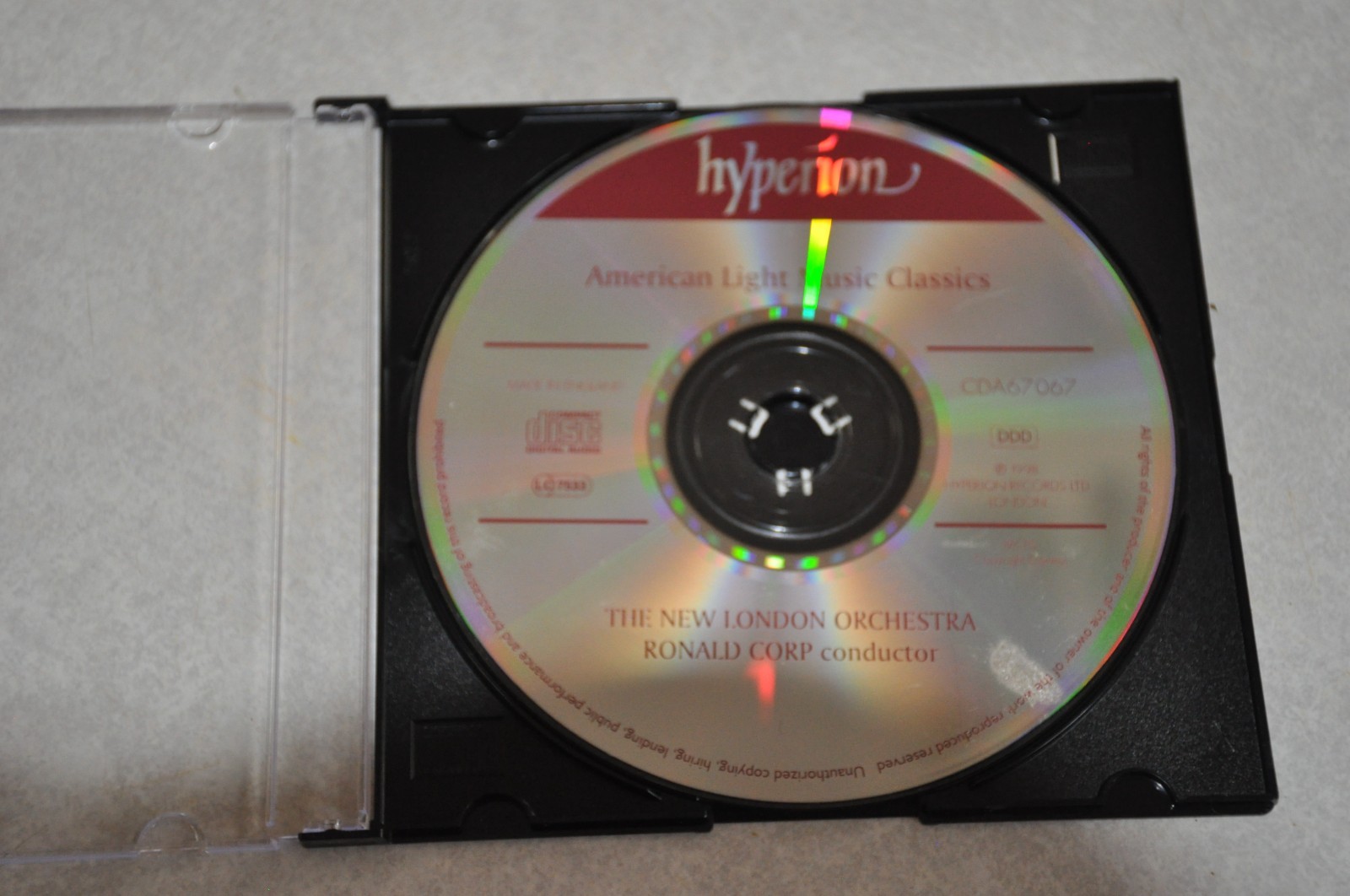 American Light Music Classics “Ronald Corp” CD Hyperion Records VG Disc Only