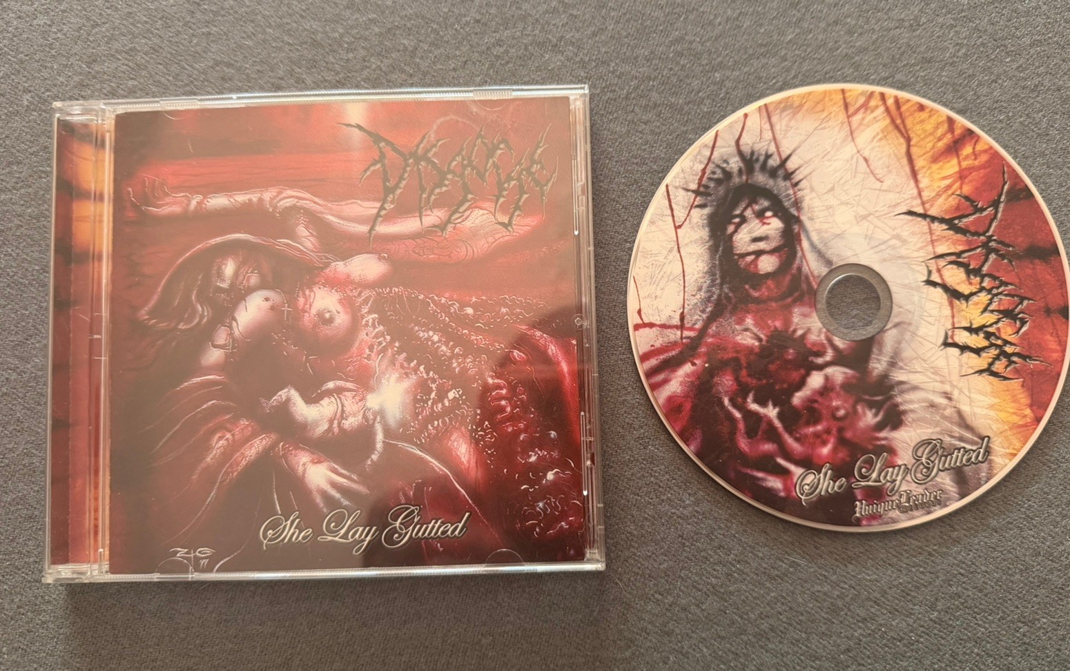 Disgorge – She Lay gutted CD !!!Rare!!! Suffocation Deeds Flesh Pyrexia Gorgasm