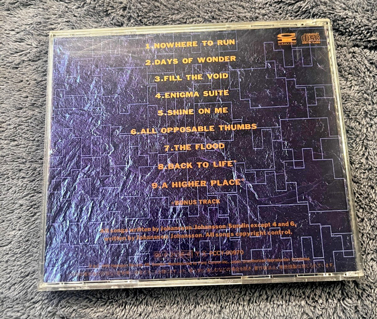 🛡️ Johansson – Sonic Winter Japan CD w/ OBI (1996) PCCY-00970 FEAT. YNGWIE 🛡️