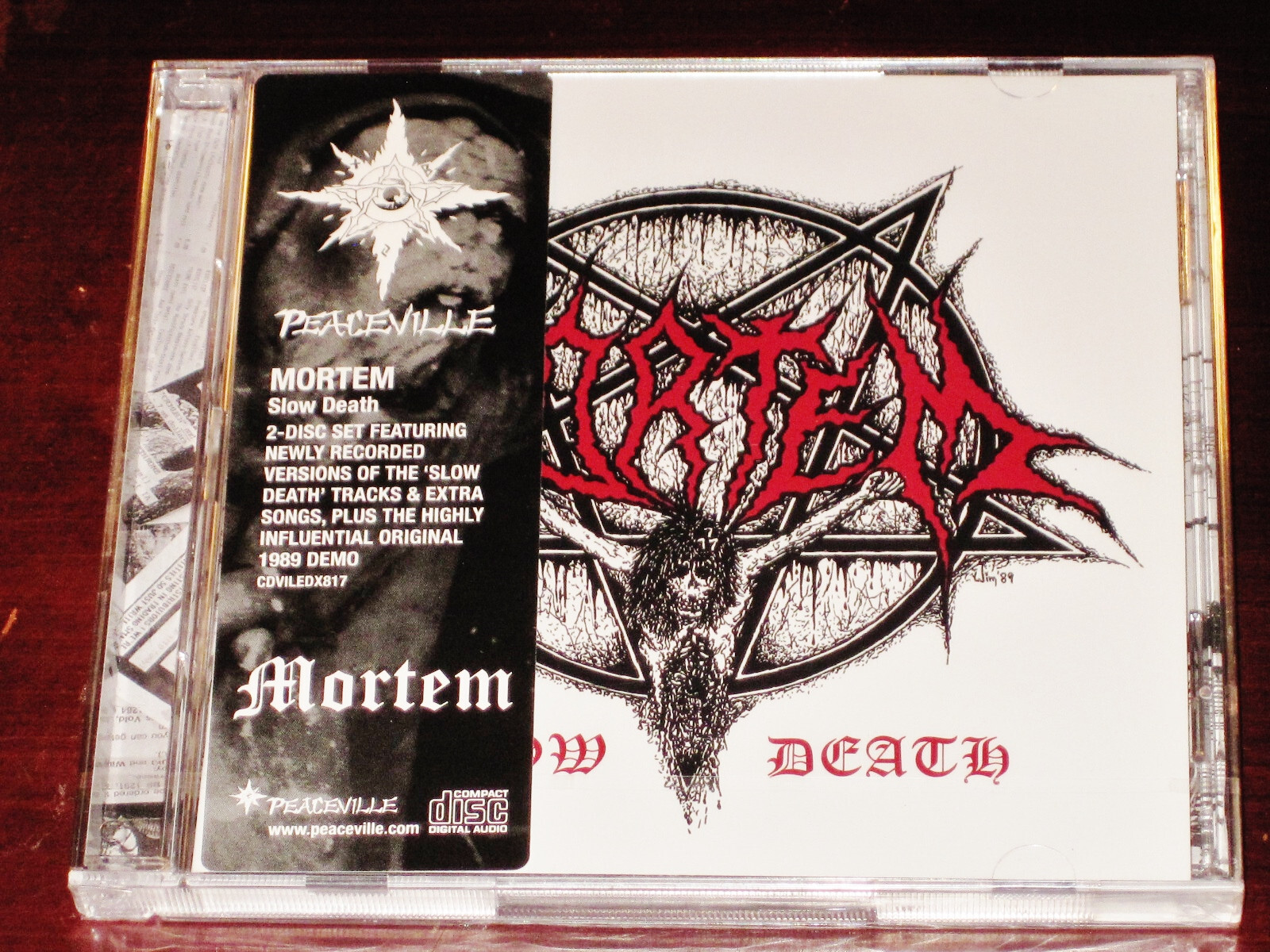 Mortem: Slow Death 2 CD Set 2022 Peaceville Records EU CDVILEDX817 NEW