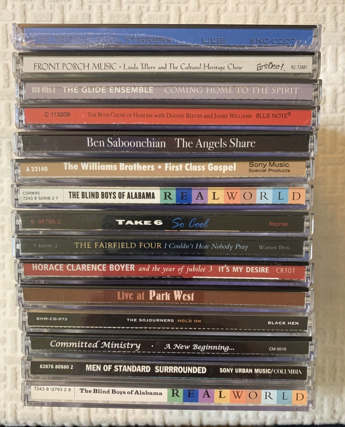 15 Cd Lot: Gospel/Spiritual Soul Stirrers, Blind Boys, Williams Bros, Sojourners