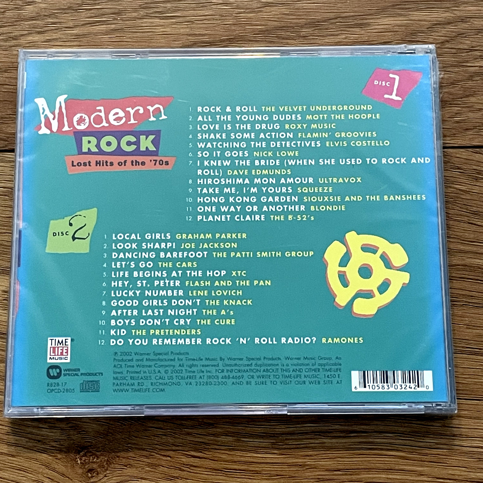 Rock Compilation DOUBLE CD: “Modern Rock”, Lost ’70s Hits, 2002, FACTORY-SEALED
