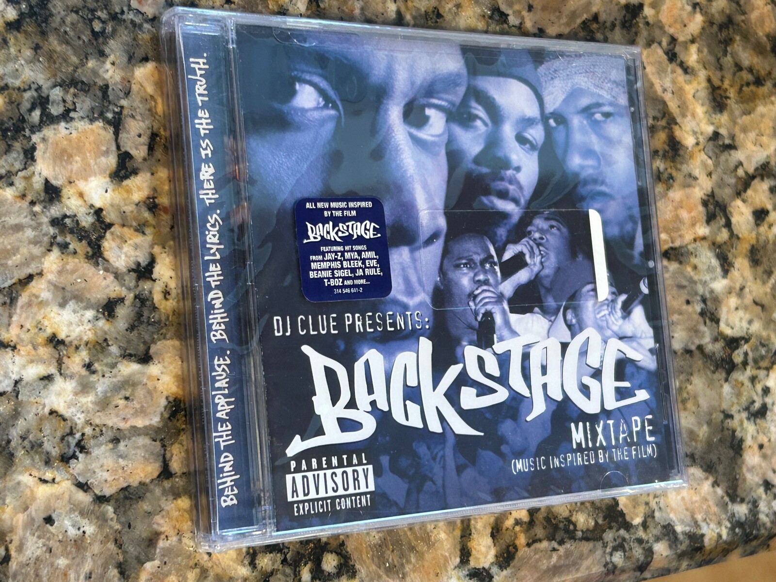 Vintage Dj Clue Cd Backstage Soundtrack Mix Tape Album Hype Sticker Jay- Z RARE