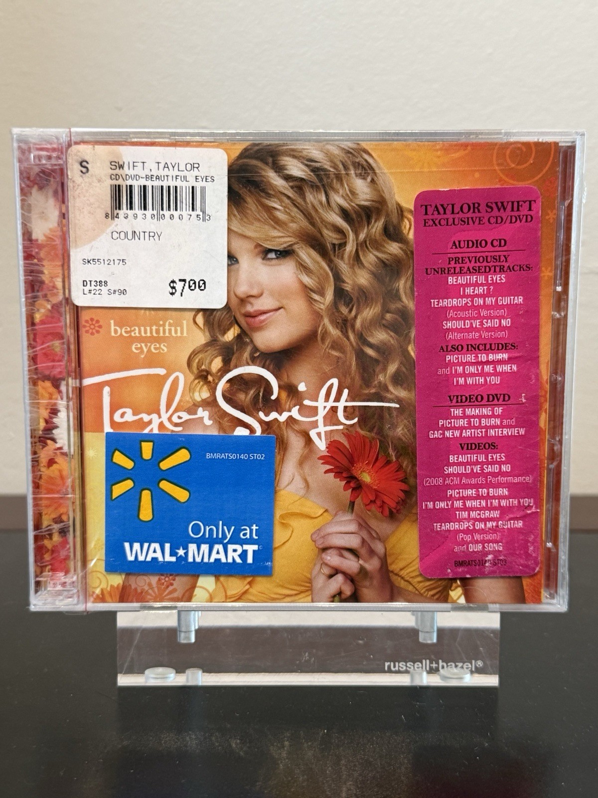 Taylor Swift Beautiful Eyes EP CD/DVD 2008 Big Machine Brand New Sealed Rare
