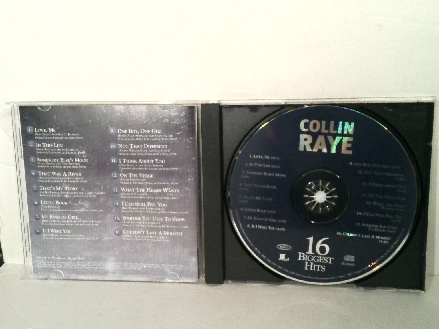 Collin Raye – 16 Biggest Hits CD 2002 Country Music Epic Legacy Records