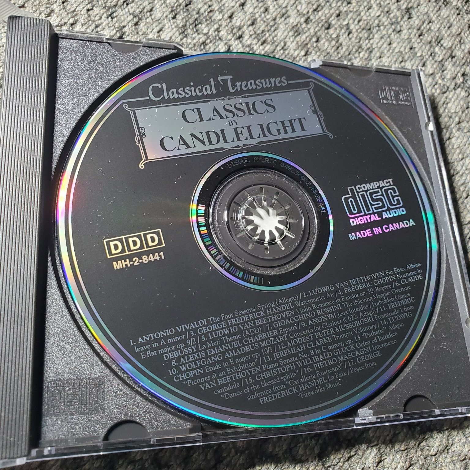 Classical Treasures Classics By Candlelight CD MH-2-8441 63 Min