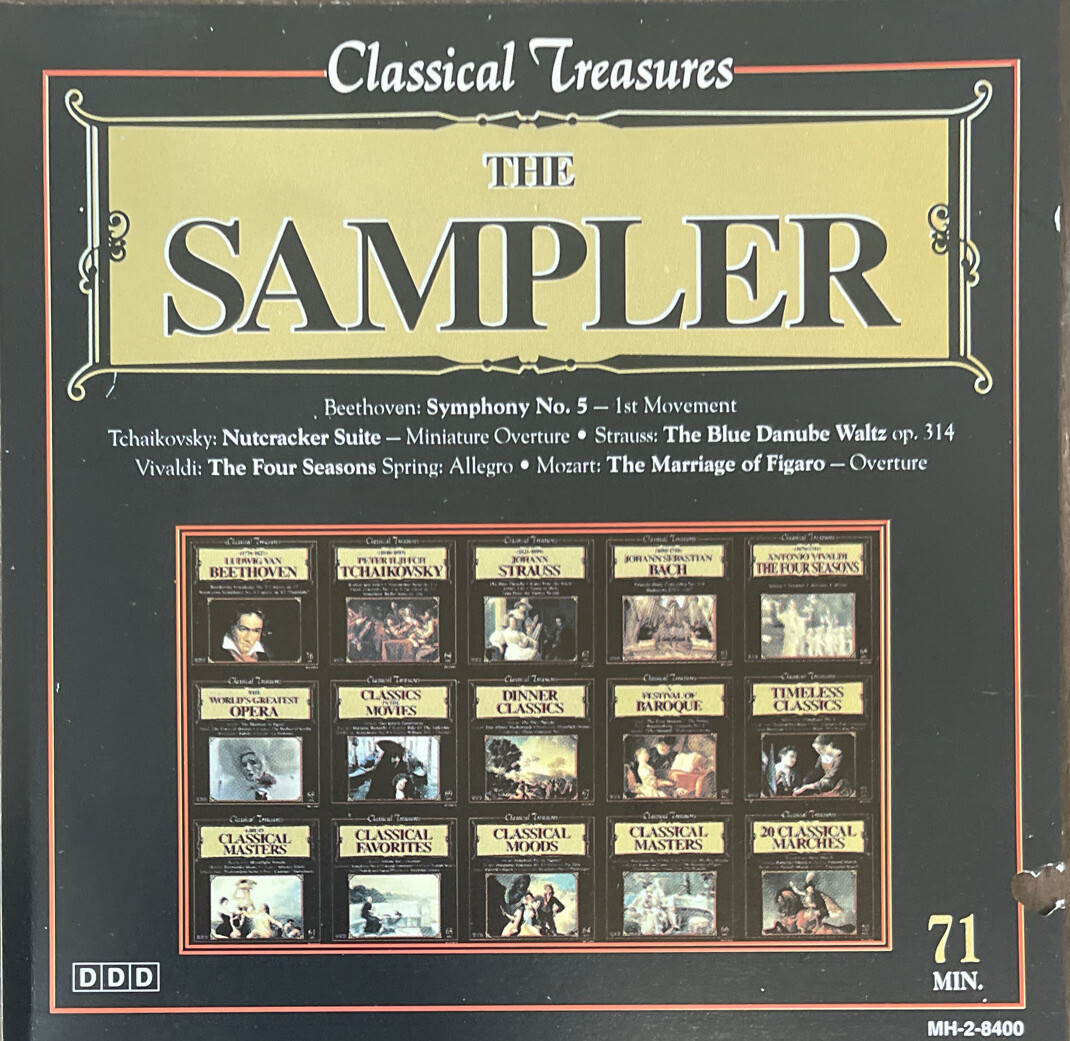 Classical Treasures: The Sampler by Various CD (Madacy, Mediaphon,1993) CLASS3
