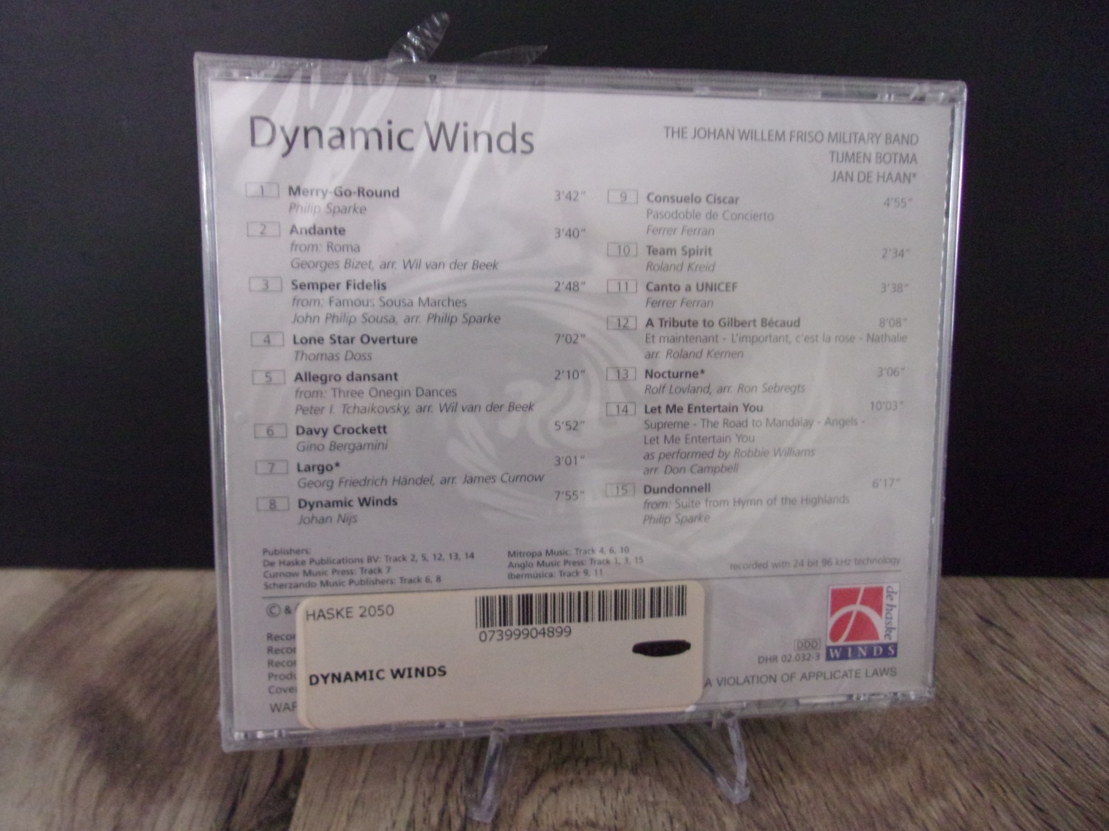 NEW SEALED CD-DYNAMIC WINDS-BY THE JOHAN WILLEM FRISCO MILITARY BAND