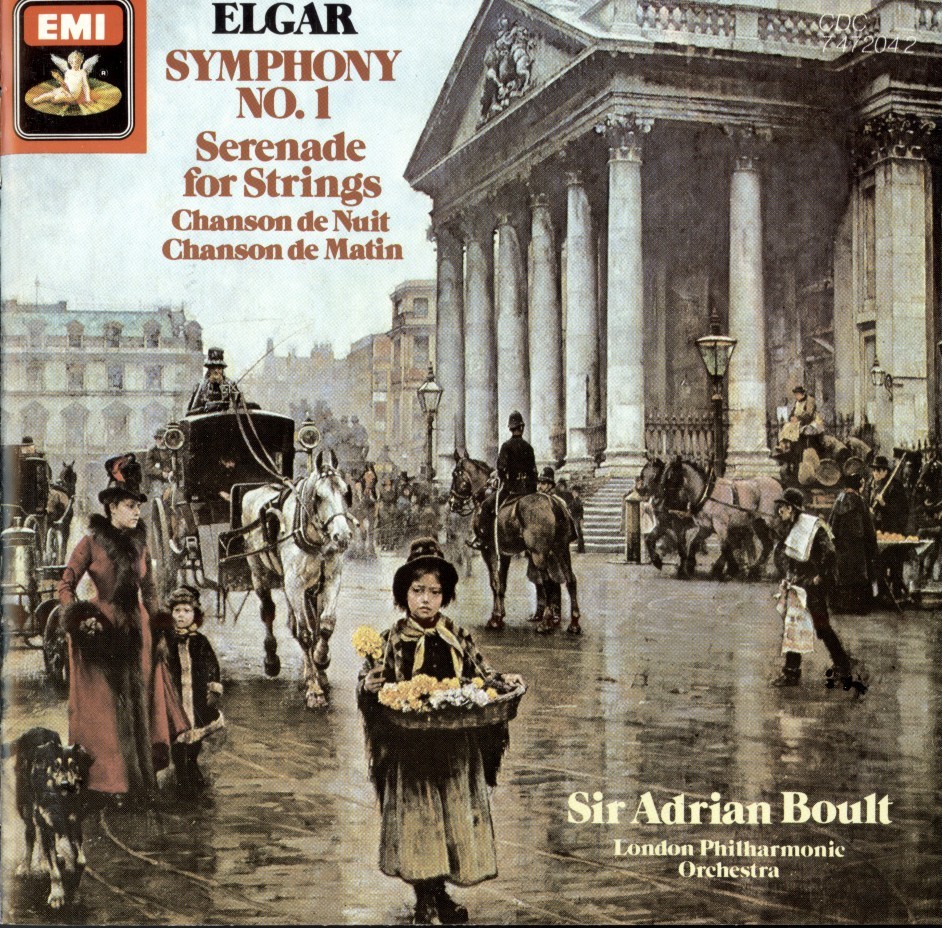 ELGAR Symphony No. 1, etc. / Sir Adrian Boult-LPO (CD, 1985, EMI)