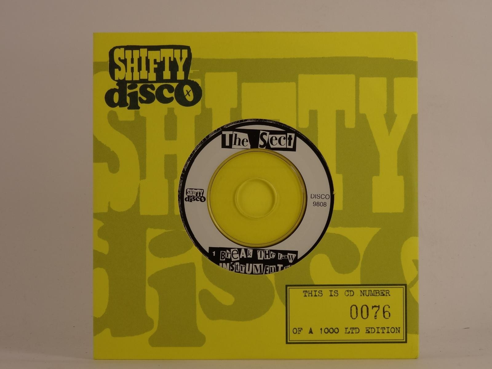 THE SECT BREAK THE LAW (E94) 2 Track Promo CD Single including Card Sleeve SHIFT