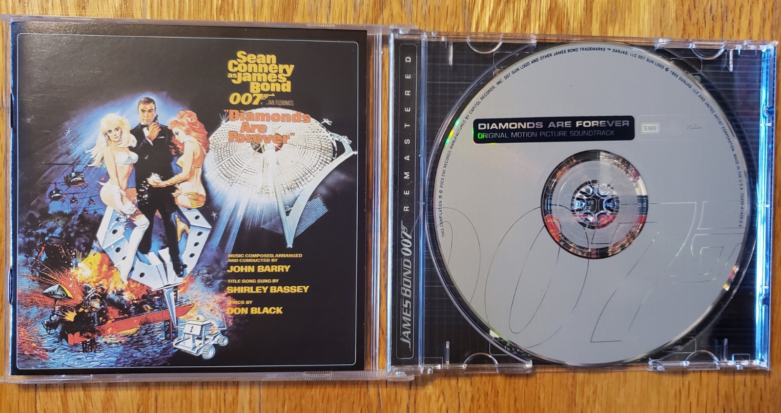 DIAMONDS ARE FOREVER John Barry, James Bond 007 SCARCE EXPANDED CD 2003