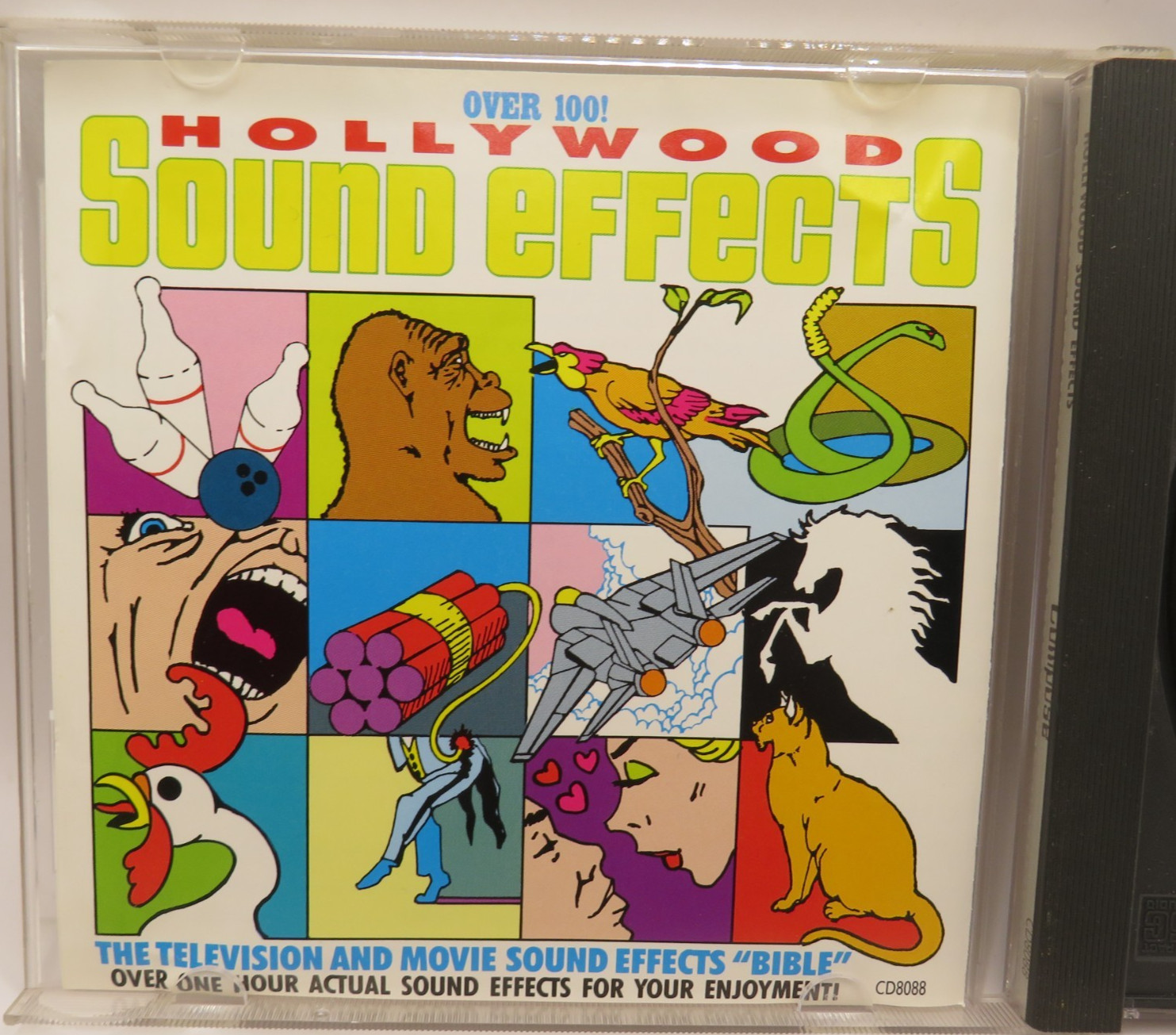 Hollywood Sound Effects Over 100-Television & Movie Sound Effects CD 1988-Tested
