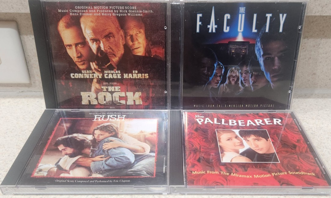 Lot of 4 Motion Picture Soundtrack CD’s Pallbearer, Rush, Faculty & The Rock