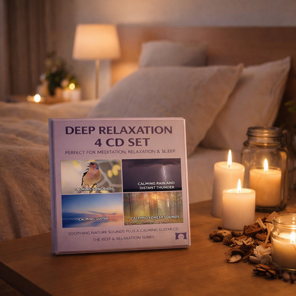 Deep Relaxation Nature Sounds 4 CD Set – for Meditation Relaxation & Sleep, Used