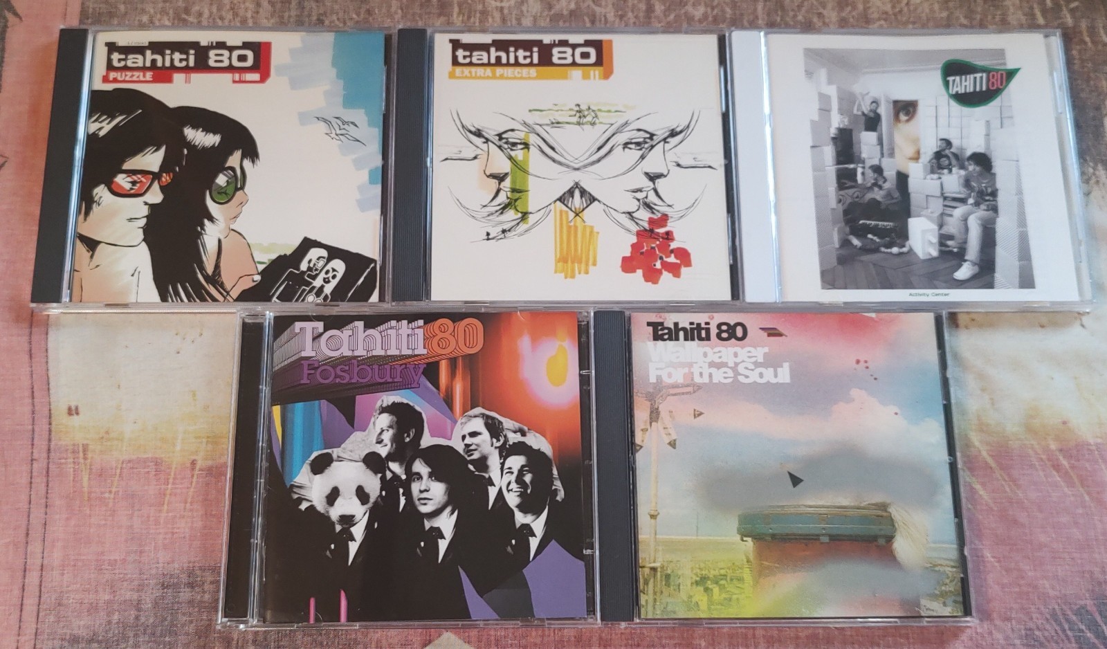 Tahiti 80 –6 CD LOT- Activity Center/Puzzle/Fosbury [2CD]/Wallpaper/EXTRA PIECES