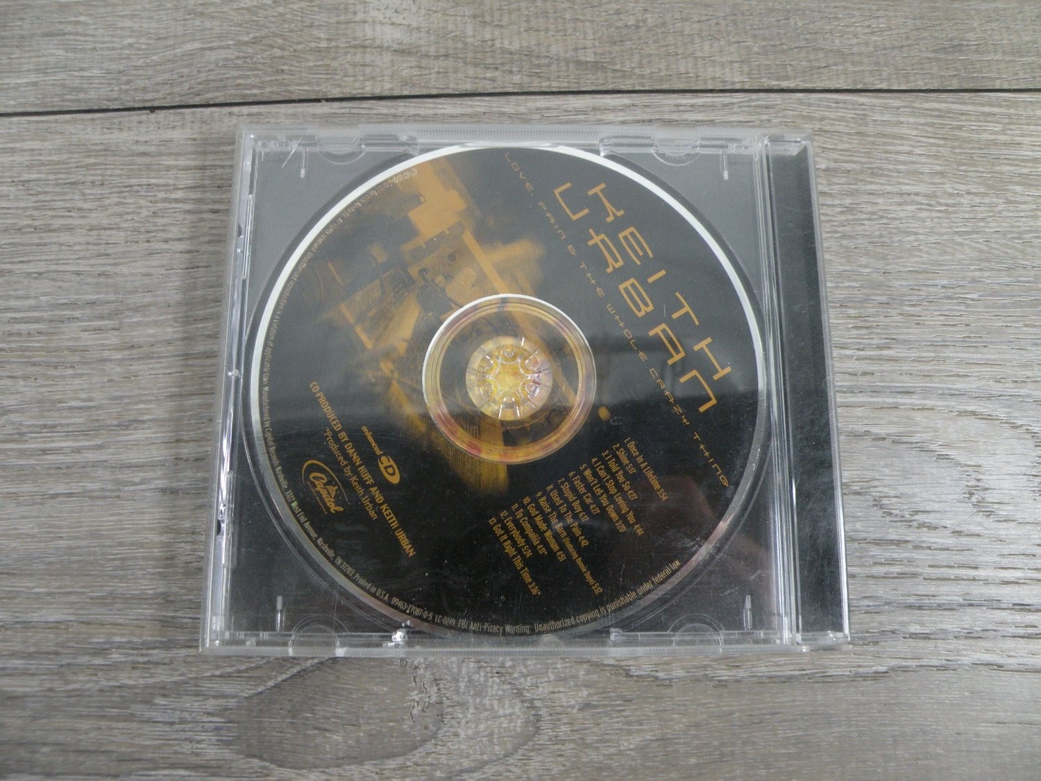 Keith Urban Love, Pain & the Whole Crazy Thing CD 2006 Enhanced New
