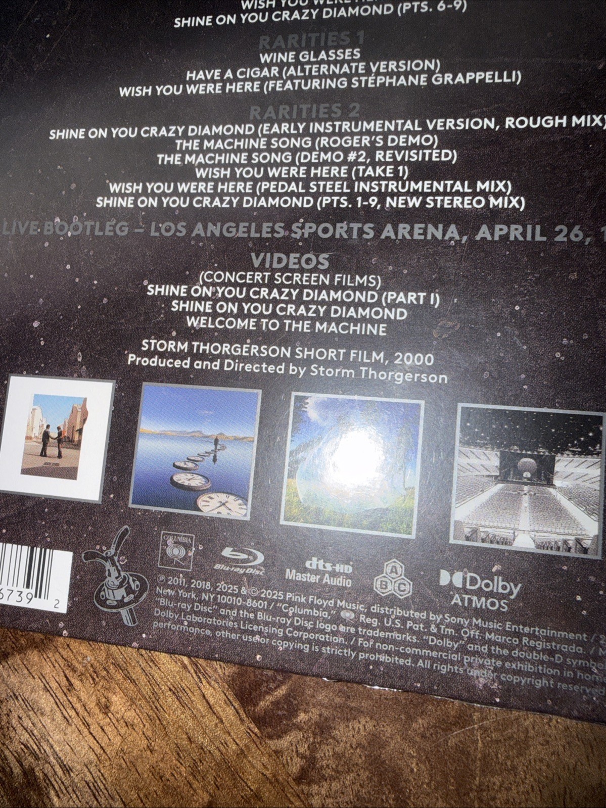 Pink Floyd WISH YOU WERE HERE (50TH ANNIVERSARY) – BLURAY New With Hype