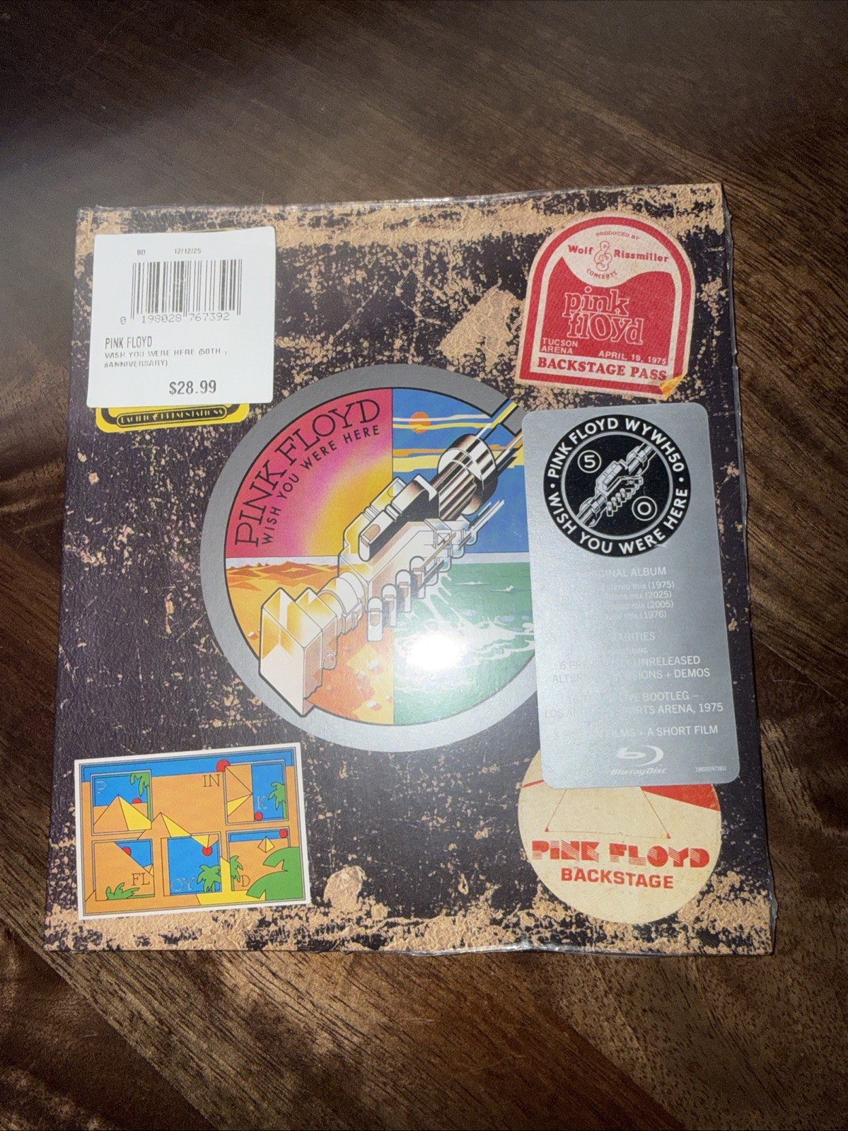 Pink Floyd WISH YOU WERE HERE (50TH ANNIVERSARY) – BLURAY New With Hype