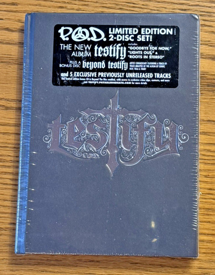 P.O.D. TESTIFY+BEYOND TESTIFY LIMITED EDITION 2-Disc Booklet Set NEW SEALED RARE