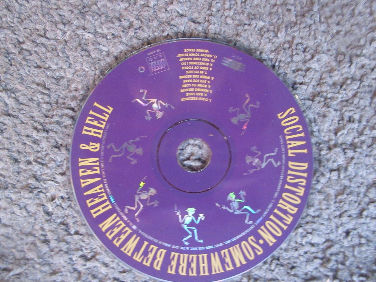 SOCIAL DISTORTION “SOMEWHERE BETWEEN HEAVEN AND HELL” 1992 EPIC NM/UNPLAYED PUNK