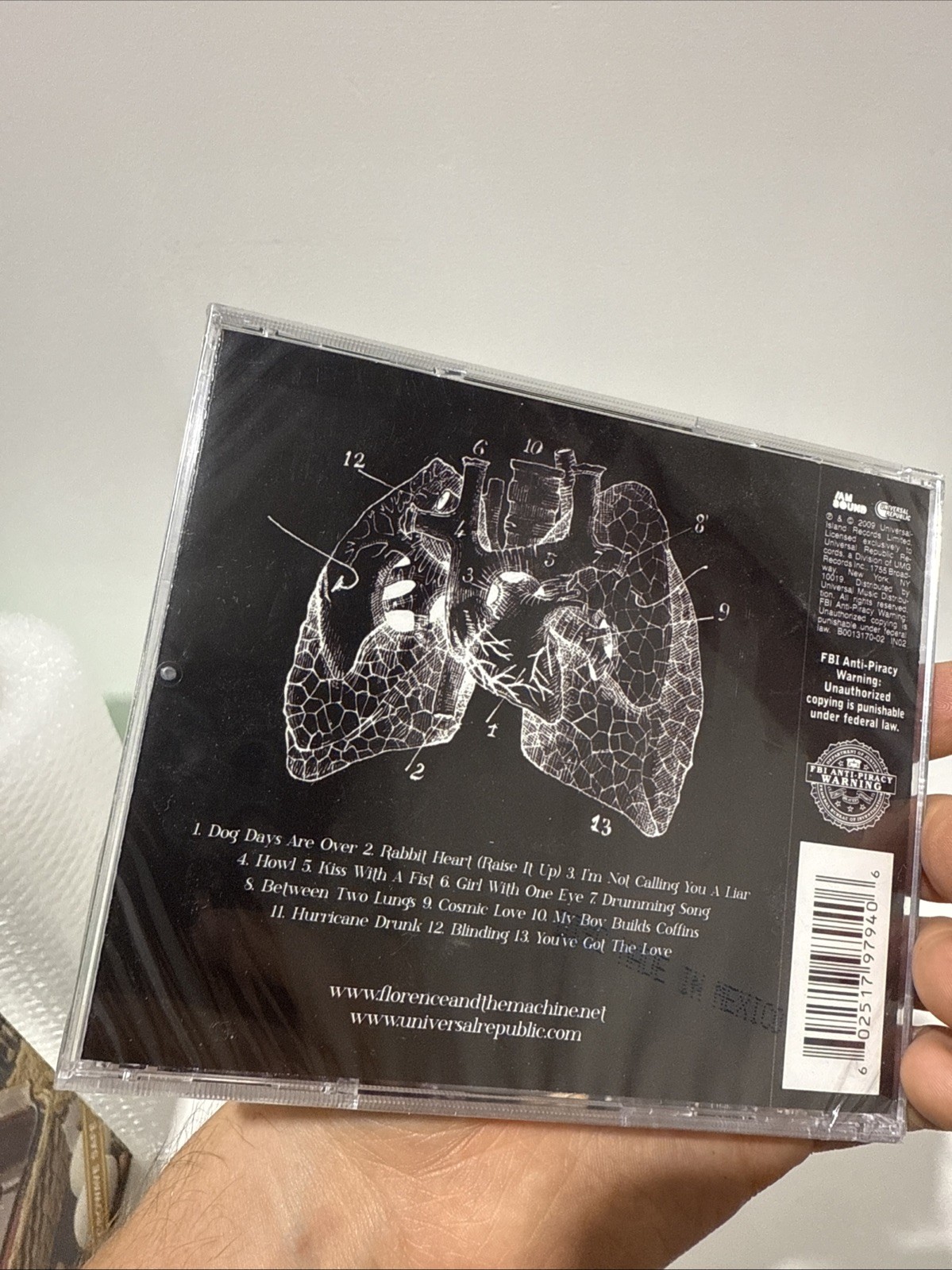 FLORENCE + THE MACHINE LUNGS 13 TRACK CD NEW SEALED! FREE SHIPPING